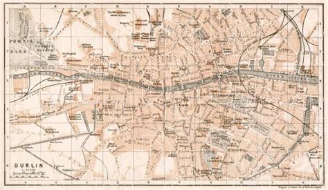 Old map of Dublin in 1906. Buy vintage map replica poster print or ...