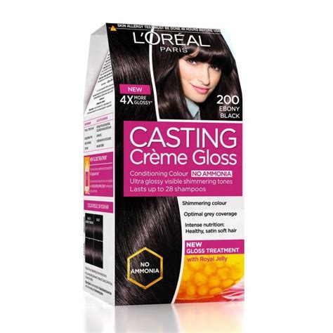 L'Oreal Paris Casting Creme Gloss Hair Color Ebony Black 200 - Harish ...