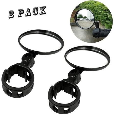 1 Pair Mini Handlebar End Glass Bike Mirrors Bicycle Cycling Folding ...