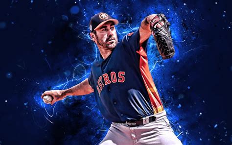 Download wallpapers Justin Verlander, 4k, MLB, Houston Astros, pitcher ...