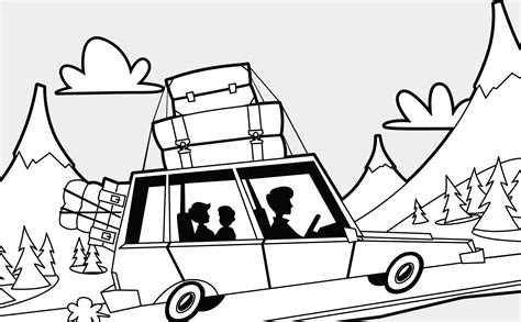 Road Trip Coloring Pages - Coloring Home