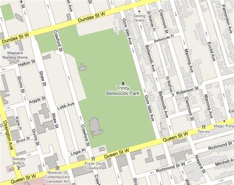 Trinity Bellwoods Park Map / This is what Trinity Bellwoods looks like on a weekend - Brian ...