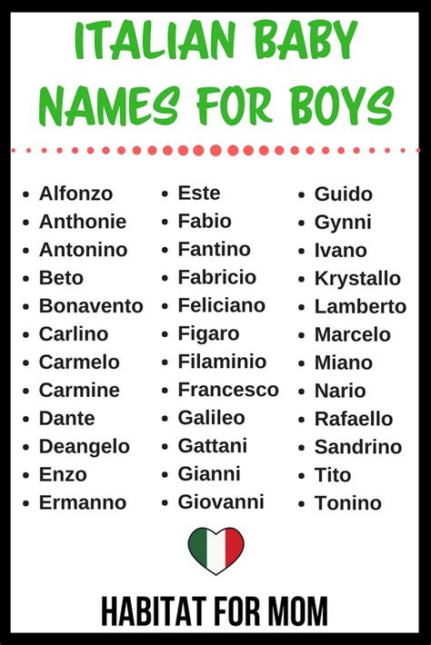 Italian Baby Names for Boys. Baby names for boys in 2020 | Italian baby ...