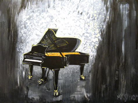 Piano Painting Painting by Marcia Masino