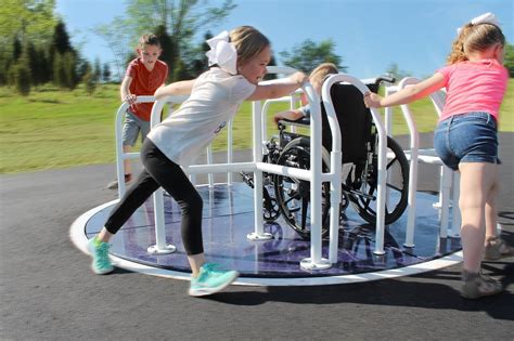 Wheelchair Accessible Merry Go Round - Playground Equipment Pros