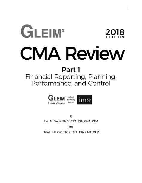 Gleim-CMA-Review-Part-1-2023-Edition-Book-Preview I By, 41% OFF