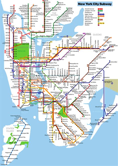 Ny metro map - gaireal