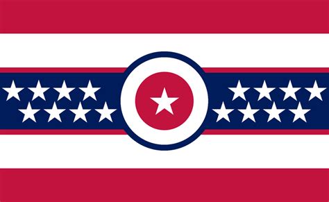 My redesign for a "correctly" shaped Ohio flag. : vexillology