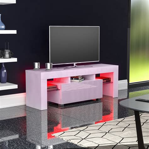 2024 Popular Gloss White Tv Unit with Drawers