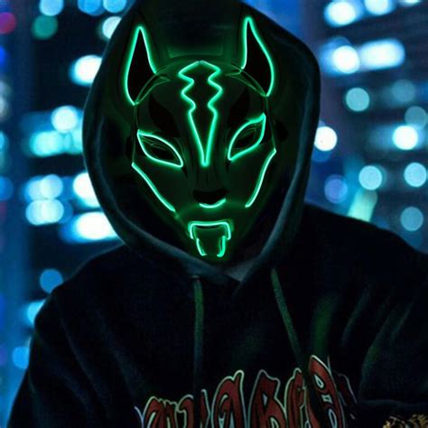 LED Kitune Fox Mask [Best Price] – Kabuki Masks