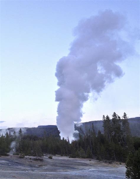 Yellowstone Geyser Keeps Erupting