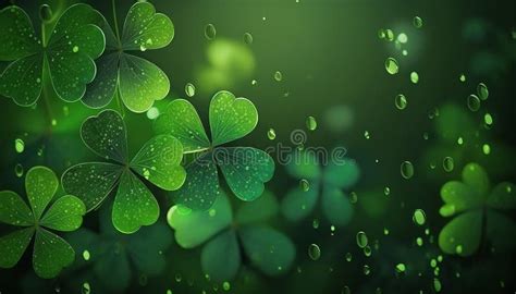 Lucky Four Leaf Clover for St Patrick S Day Celebration Stock Photo ...