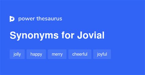 Jovial synonyms - 1 545 Words and Phrases for Jovial