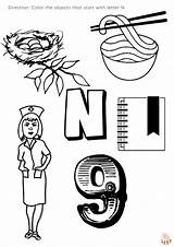 Letra N Para Colorear Imprimible Gratis Y Fácil Niños sketch template