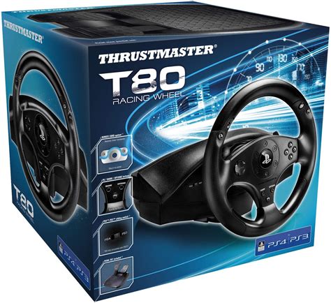 Thrustmaster T80 Racing Wheel (PS5, PS4, PC) Black Thrustmaster T80 ...