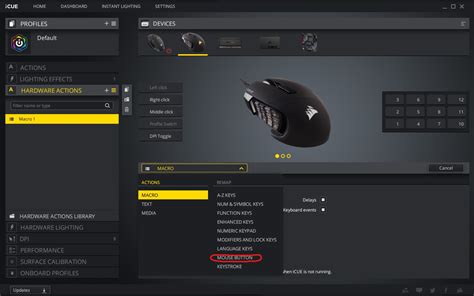 Onboard Macro mouse events - Keyboards and Mice - Corsair Community