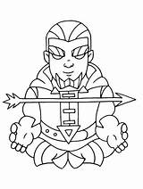 Magic Archer Clash Of Clans coloring Page sketch template