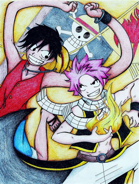 Luffy Vs Natsu by Lanne09 on DeviantArt