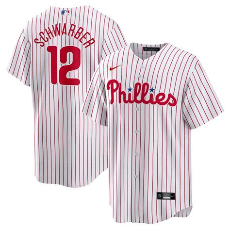 Men’s Philadelphia Phillies Kyle Schwarber Nike White Replica Player ...