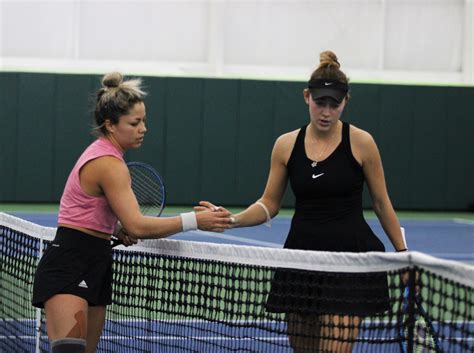 Rome Tennis Center at Berry College Renata Zarazua congratulating Katarina Jokic after Jokic ...