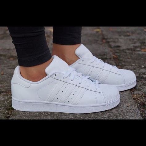 All white adidas superstar | Adidas superstar white, Adidas superstar ...