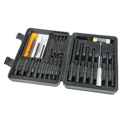 WHEELER Engineering 20-Piece Master Roll Pin Punch Set 110128 - The Home Depot