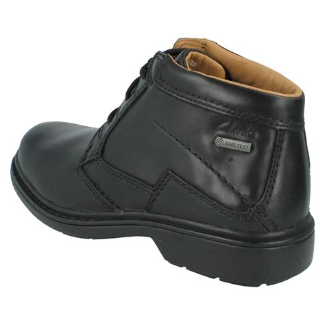 Mens Clarks Waterproof Lace Up Ankle Boots Rockie Hi GTX | eBay