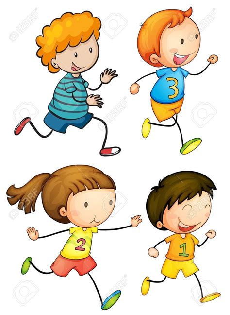 Happy Cartoon Kids Running Happy Cartoon Cartoon Kids Running Cartoon | Images and Photos finder