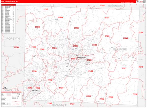 Guilford County, NC Map Book - Red Line