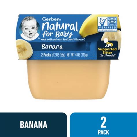 Gerber® 1st Foods Banana Stage 1 Baby Food, 2 ct / 2 oz - Fry’s Food Stores