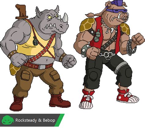 Rocksteady & Bebop | Teenage mutant ninja turtles art, Bebop and rocksteady, Teenage ninja turtles