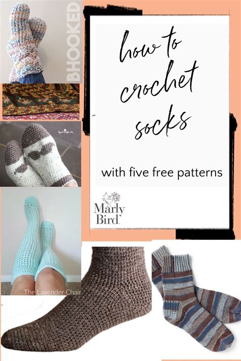 How to Crochet Socks + 5 FREE Crocheted Sock Patterns - Marly Bird