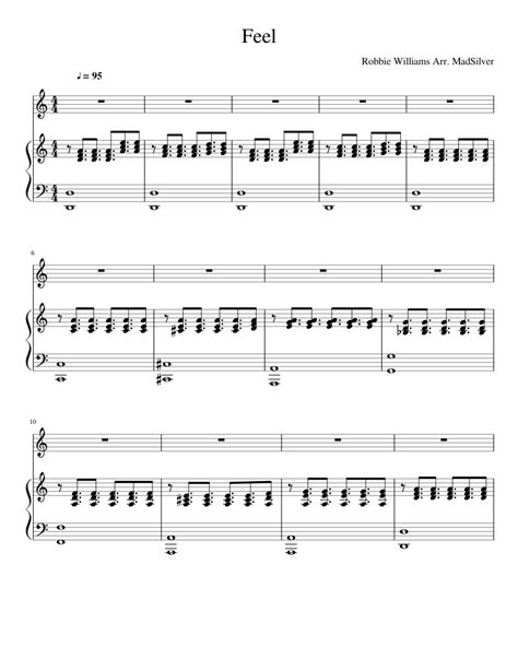 Feel - Robbie Williams Sheet music for Piano (Solo) | Musescore.com