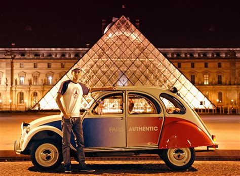 Paris night tour by Citroen 2CV + River Seine Cruise - 2024 | HAPPYtoVISIT.com