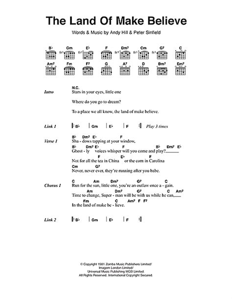 Bucks Fizz "The Land Of Make Believe" Sheet Music & Chords | Download 3 ...