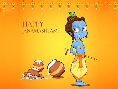 Happy Krishna Janmashtami 2017 Quotes SMS Messages - Happy Birthday Whatsapp Wishes ...