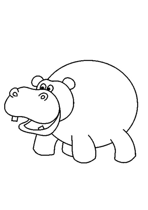 Coloring Pages | Hippo Drawing Coloring Pages