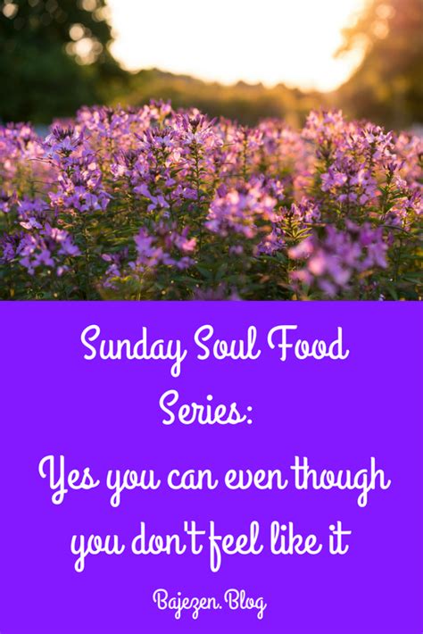 Sunday Soul Food Series : Yes You Can | Soul food series, Soul food ...