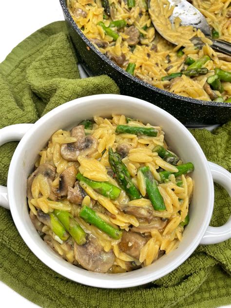 Mushroom and Asparagus Orzotto