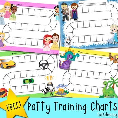 Free Potty Training Progress & Reward Charts | Totschooling - Toddler, Preschool, Kindergarten ...