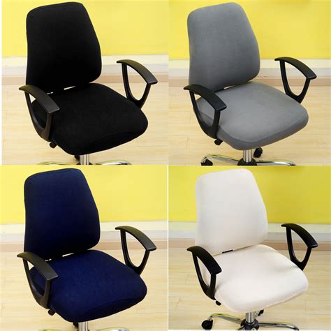 8Color Computer Office Chair Cover,Split Protective & Stretchable Cloth Polyester Desk Task ...