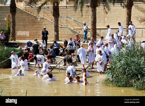 Jordan. Jordan river. Baptism site. The place where Jesus was baptized ...