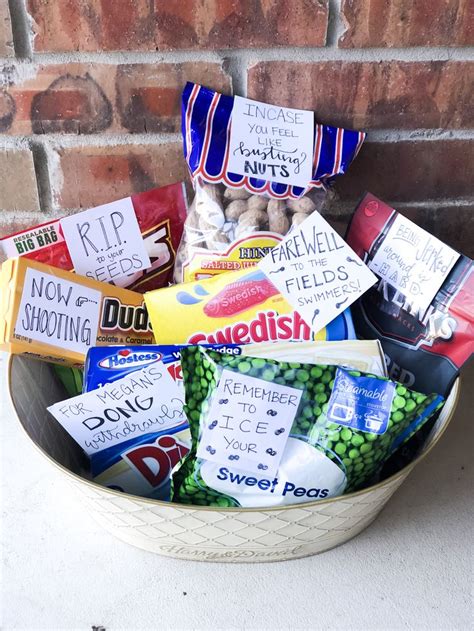 Vasectomy Gift Basket | Funny gift baskets, Vasectomy care package ...