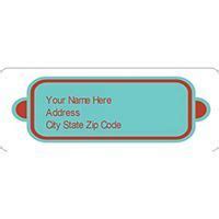 Free Avery® Templates - Bright Red Design Address Labels, 30 per sheet | Avery labels, Labels ...