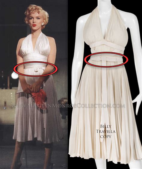 Marilyn Monroe Seven Year Itch Subway Scene Travilla Costume Replica ...