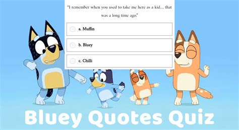 Bluey Quotes Quiz - Who said it? Chilli, Bluey, Bandit or?