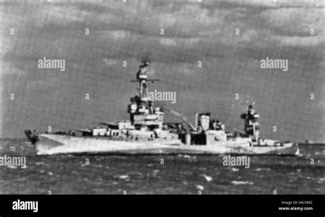 USS Augusta (CA-31) with Ms 17 1942 Stock Photo - Alamy