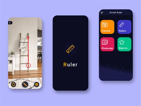 Smart Ruler App UI Design by Malik Arbab Awan on Dribbble