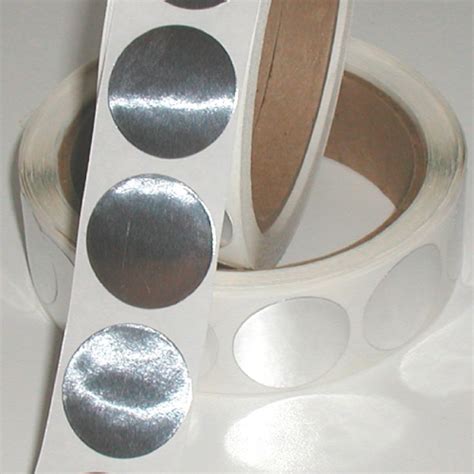 Metallic foil mailing tabs for sealing brochures and other mailers