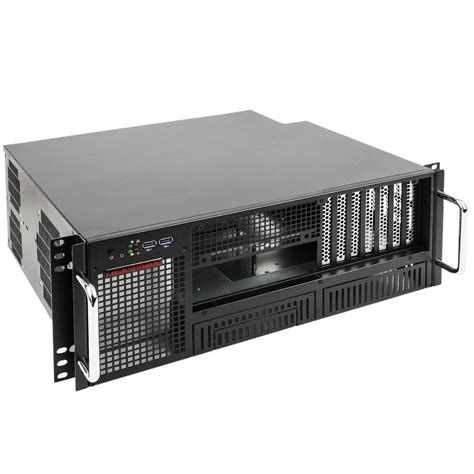 Server case rackmount chassis 19 inch IPC ATX 4U 2x5.25 inch 6x3.5 inch depth 380mm - Cablematic